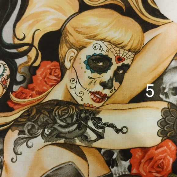 SOLD OUT 3 for $21 Day of the dead Face Mask - Picture 8 of 10